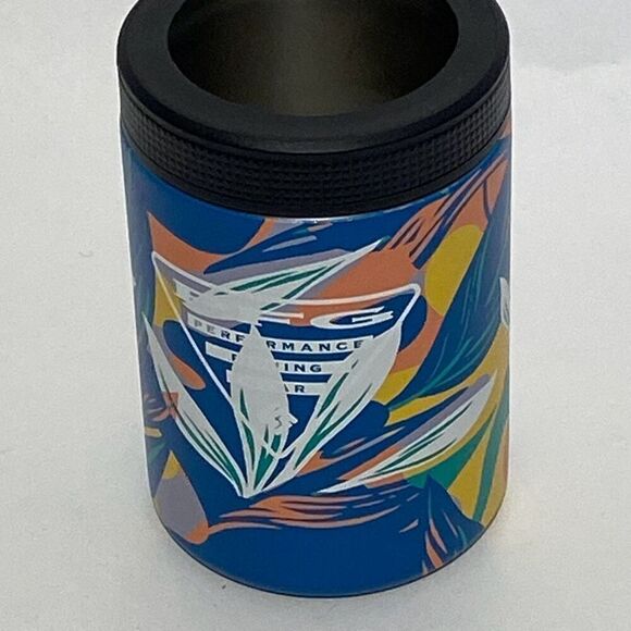 Columbia Blue PFG Tropical Double-Walled Vacuum Can and Bottle Koozie - Picture 3 of 8